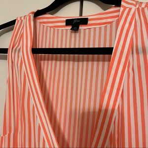 J Crew striped coverup